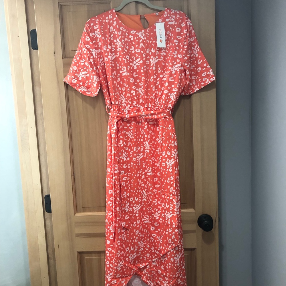 Floral maxi, slit
